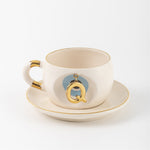 Nazar Tea Mug Blue with Letter