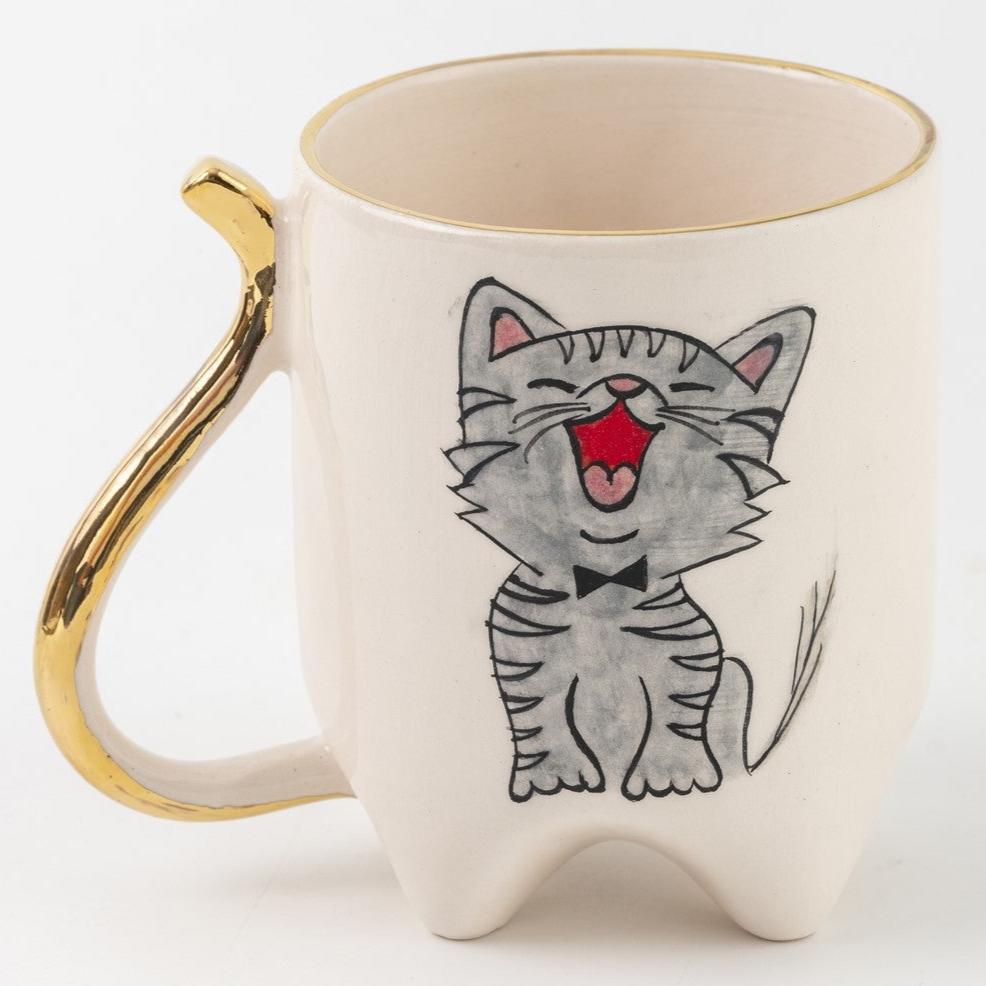 Kitty Mug with Bow Tie