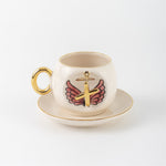 Angel Wings Letter Coffee Cup Pink