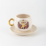 Angel Wings Letter Coffee Cup Pink