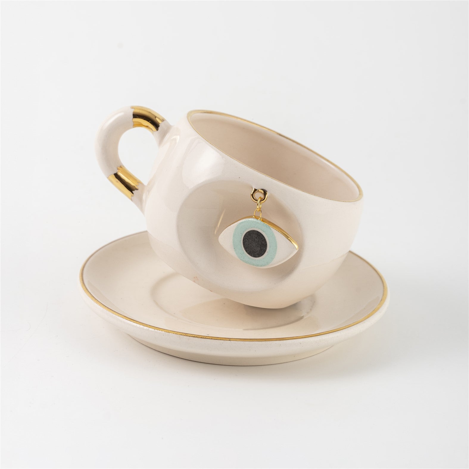 Nazar Eye Tea Mug Nile Green