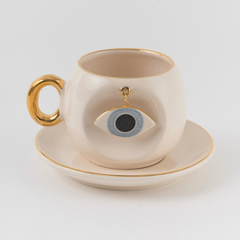 Nazar Eye Coffee Cup Blue