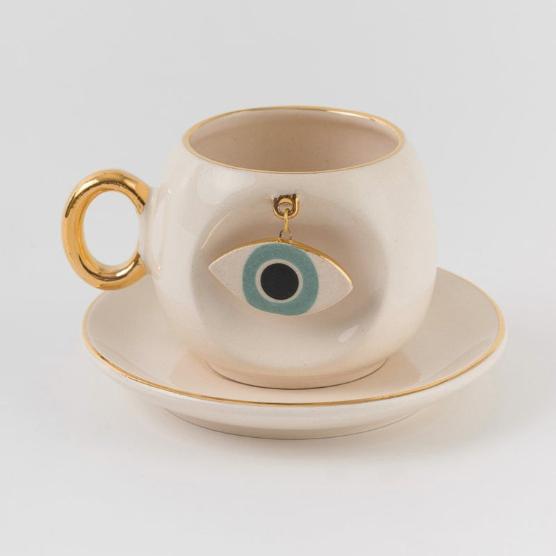 Nazar Eye Coffee Cup Nile Green