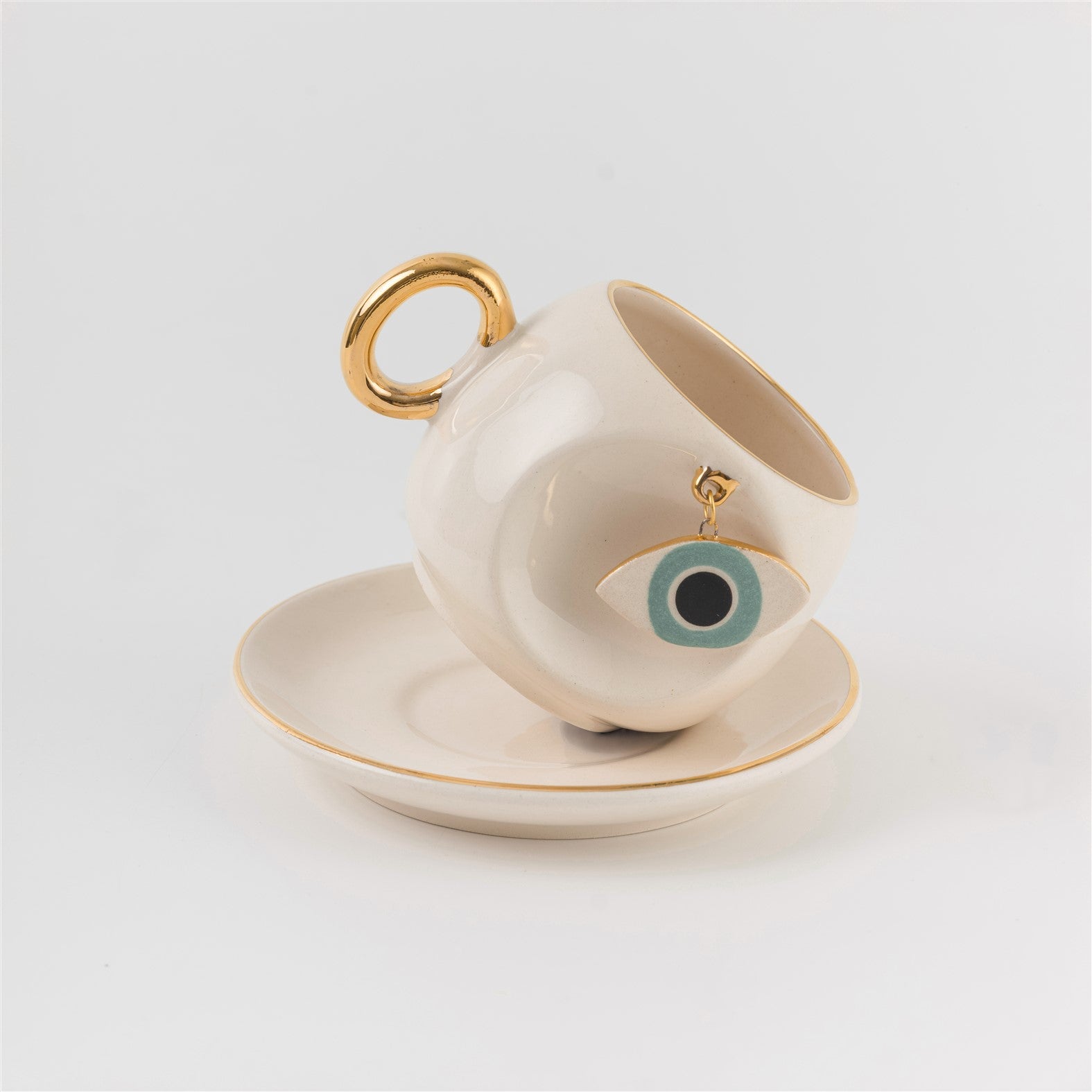 Nazar Eye Coffee Cup Nile Green