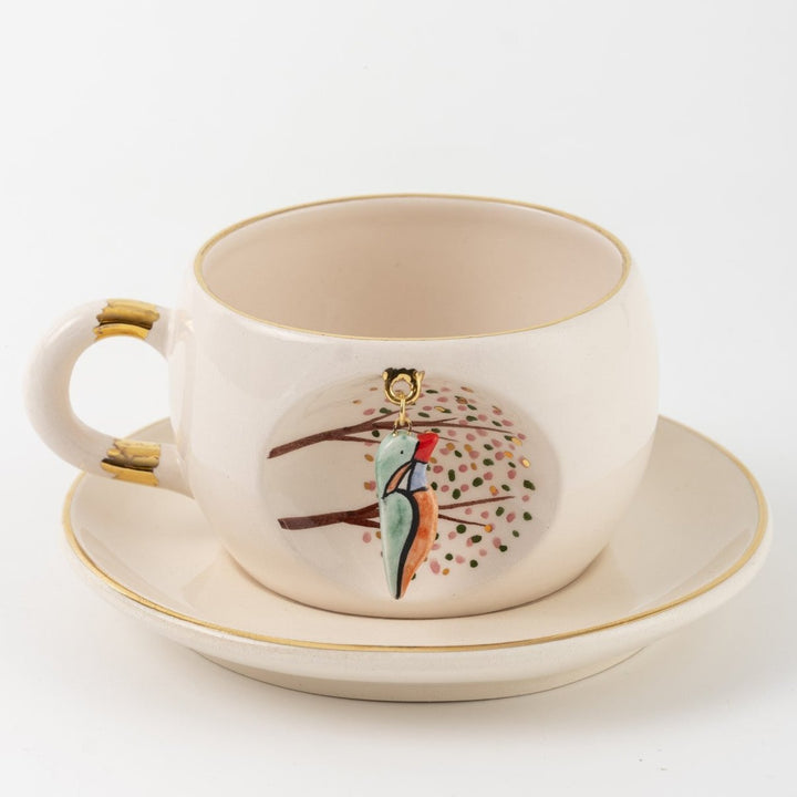 Nature Series Kingfisher Porcelain Tea Mug 170 ml / 5.7 oz