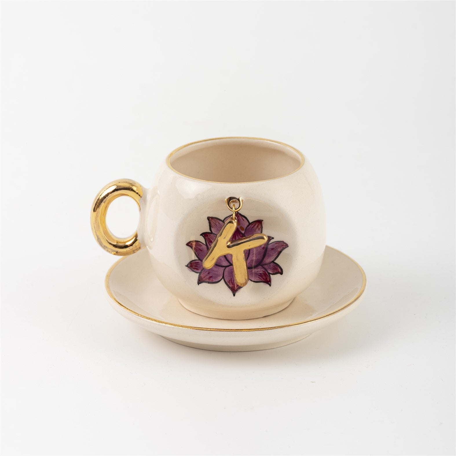 Inner Peace Lotus Letter Coffee Cup