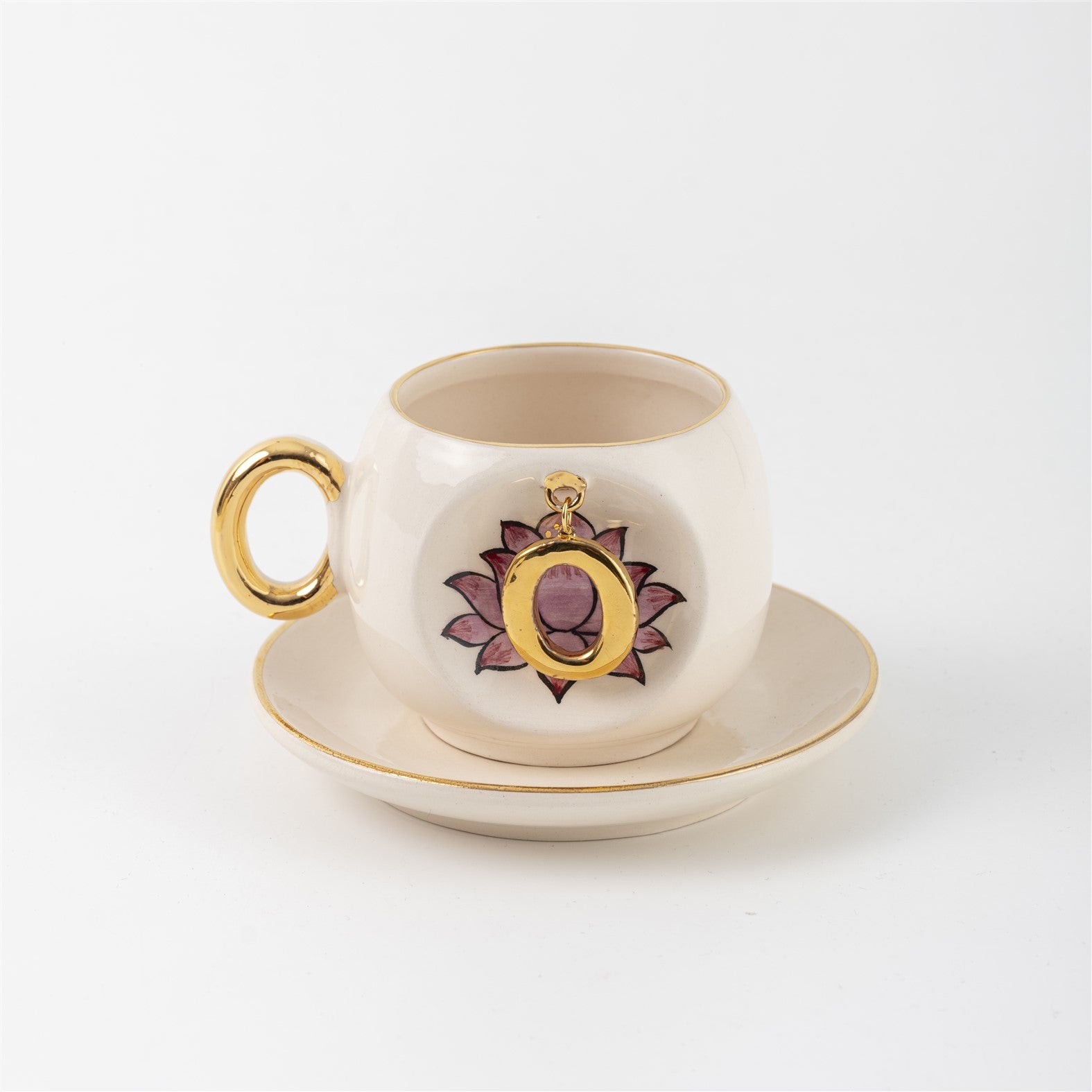 Inner Peace Lotus Letter Coffee Cup