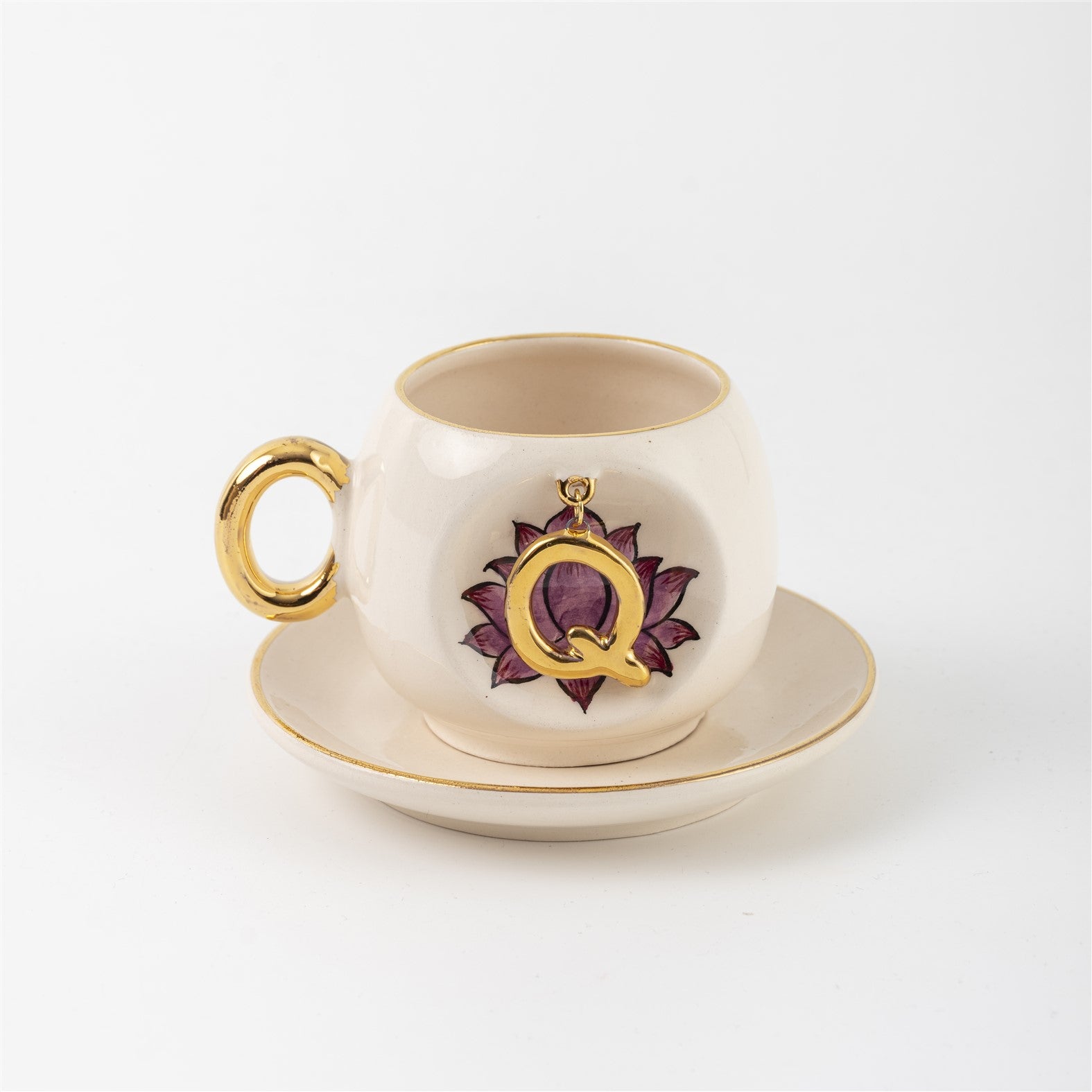 Inner Peace Lotus Letter Coffee Cup