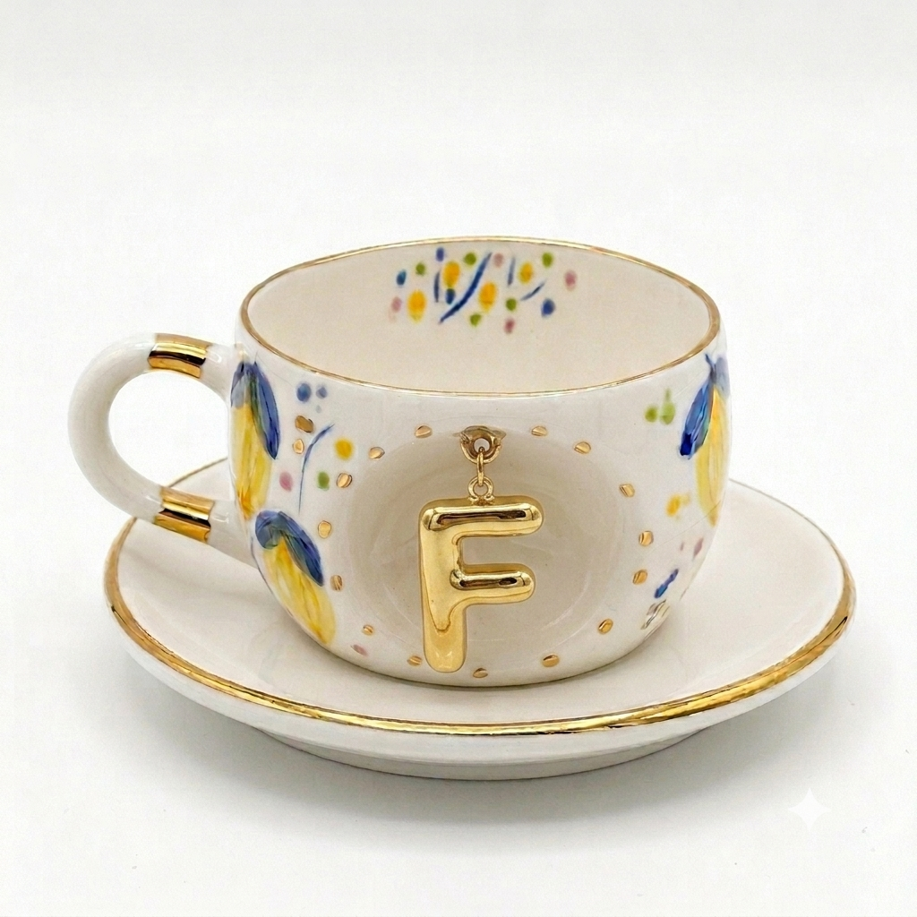 Lemon Personalized Tea Mug, detail view 9