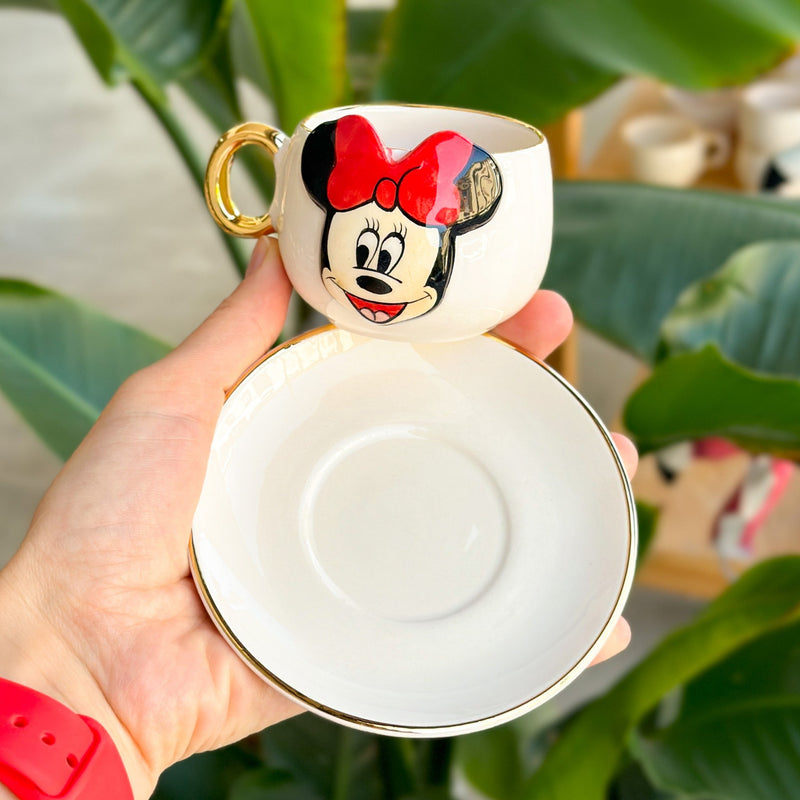Minnie Mouse Coffee Cup White
