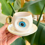 Nazar Eye Coffee Cup Blue