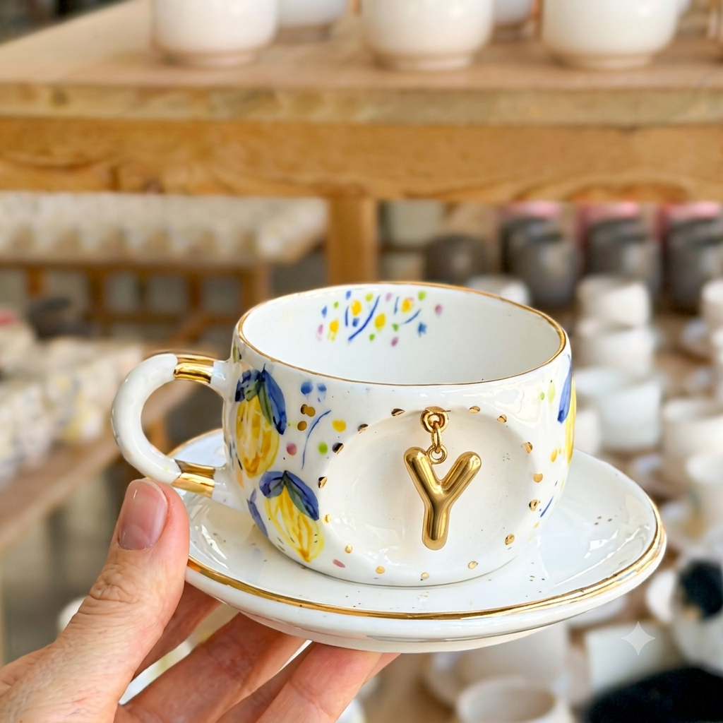 Lemon Personalized Tea Mug, detail view 31