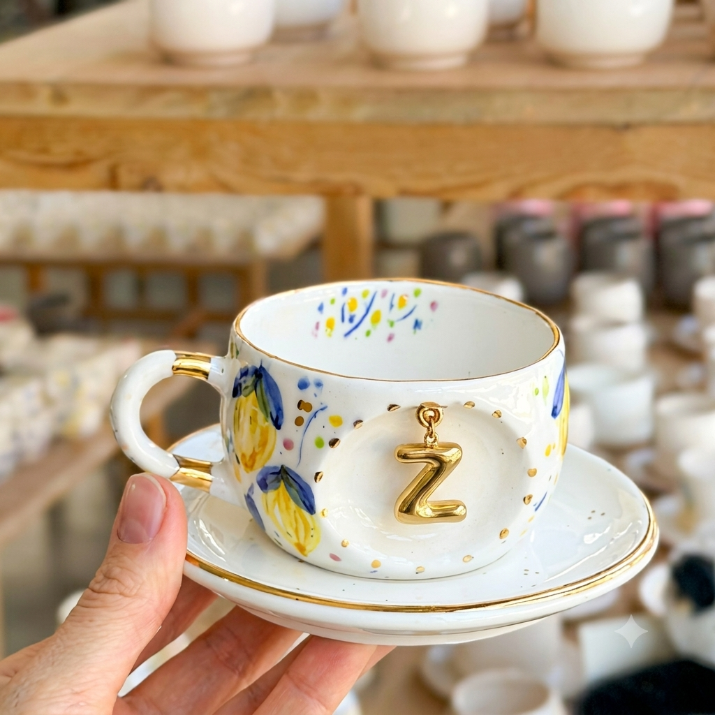 Lemon Personalized Tea Mug, detail view 32