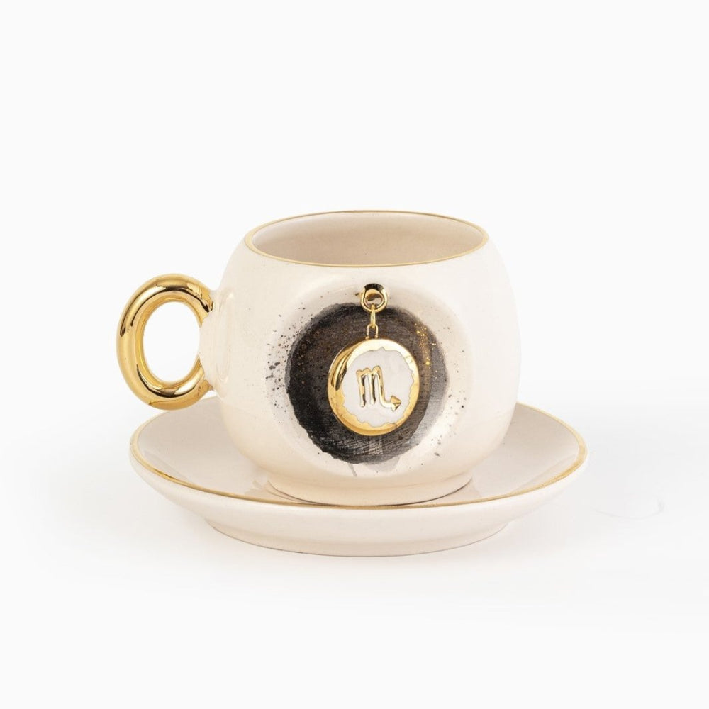 Scorpio Zodiac Turkish Coffee Cup, product view