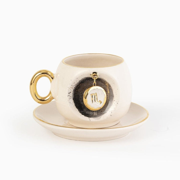 Scorpio Zodiac  Porcelain Turkish Coffee Cup 130 ml / 4.4 oz