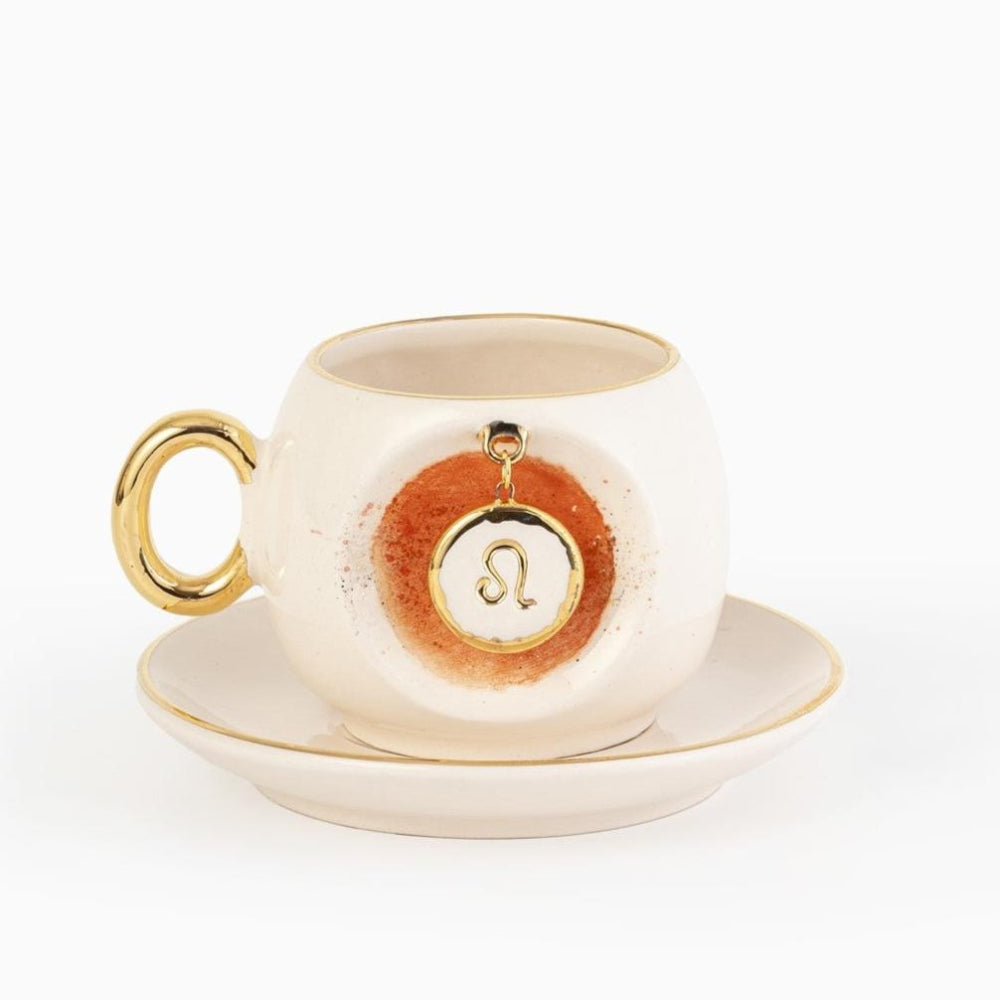 Leo Zodiac Turkish Coffee Cup, product view