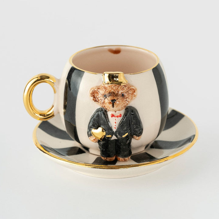 Men's Teddy Ceramic Turkish Coffee Cup