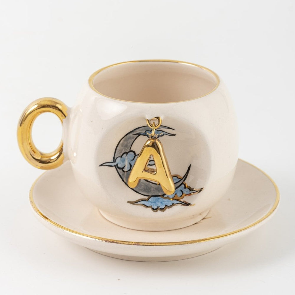 Moon Personalized Turkish Coffee Cup, product view