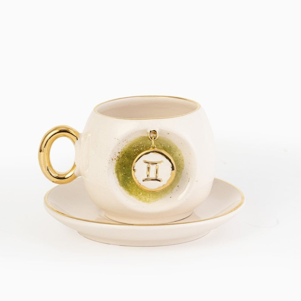Gemini Zodiac Turkish Coffee Cup, product view