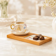 Spring Blossom Personalized Turkish Coffee Cup Presentation Set, detail view 2