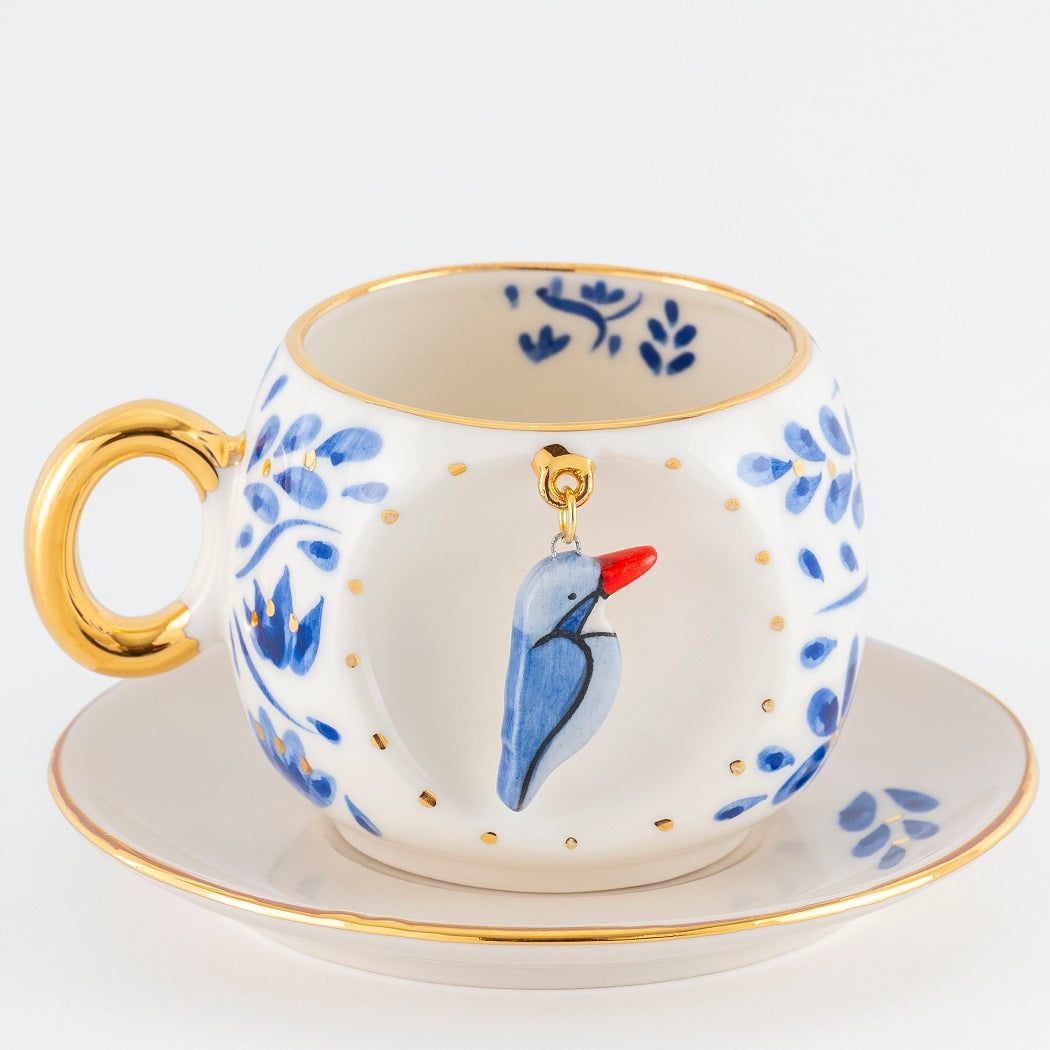 Fagfuri Bird Turkish Coffee Cup, detail view 2