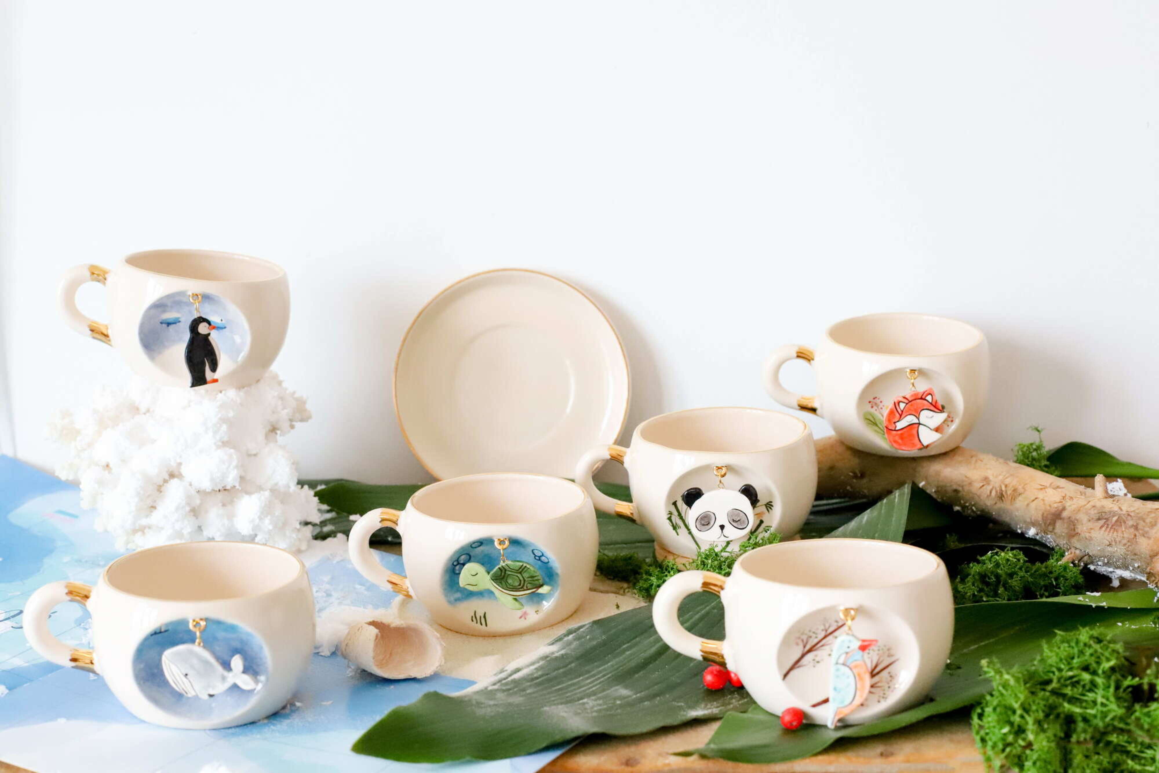 Nature series tea and coffee mugs