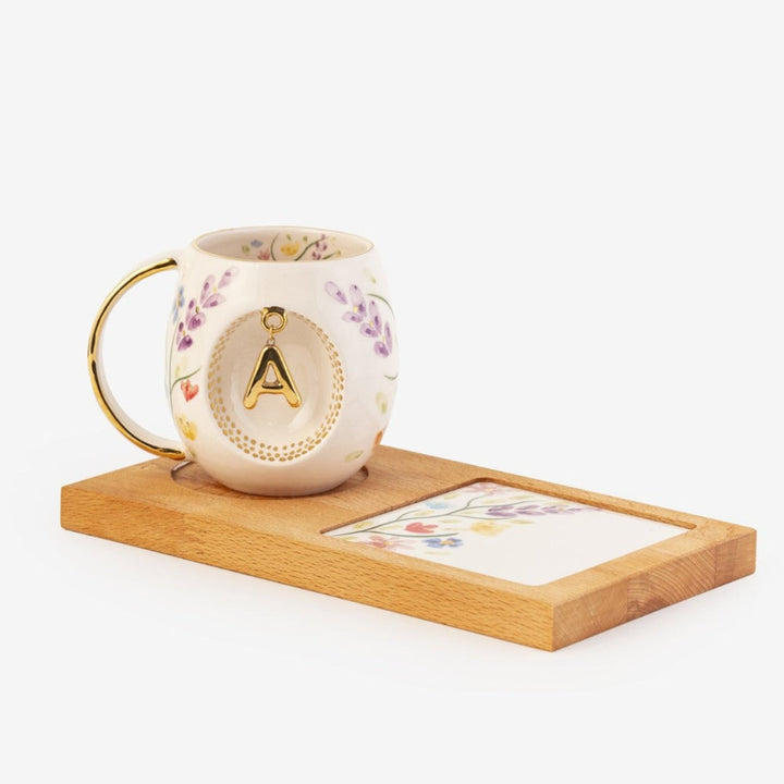 Spring Blossom Personalized Porcelain Mug Presentation Set