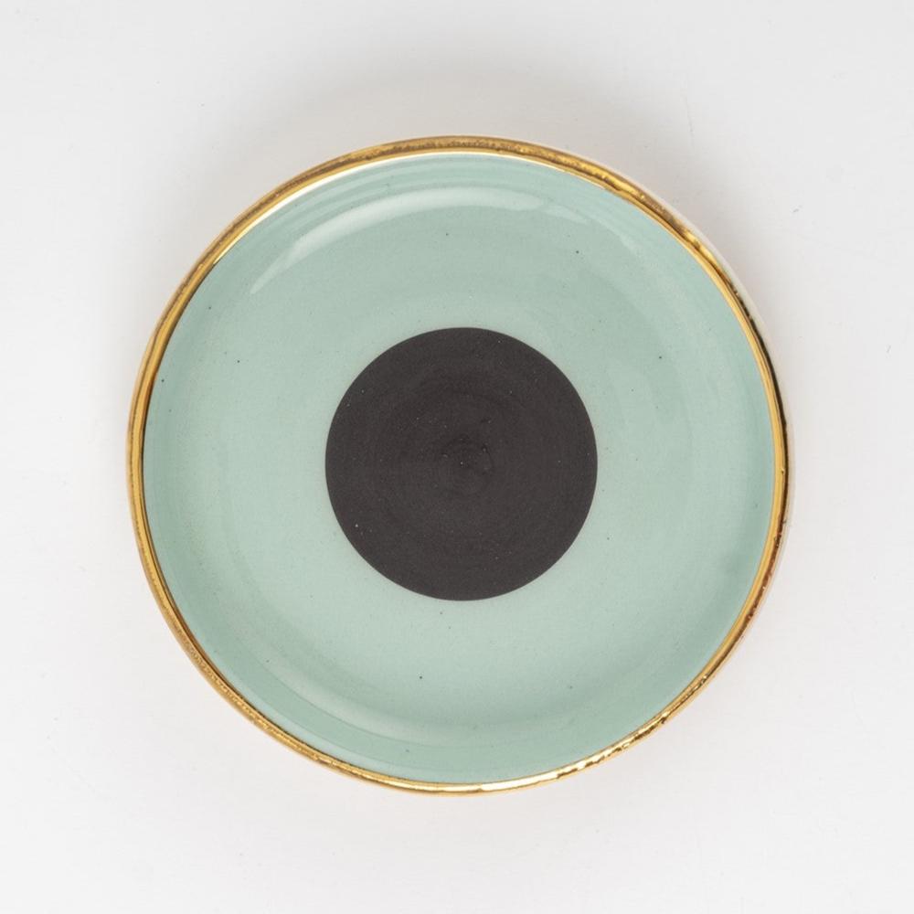 Nazar Green Turkish Delight Serving Dish, product view