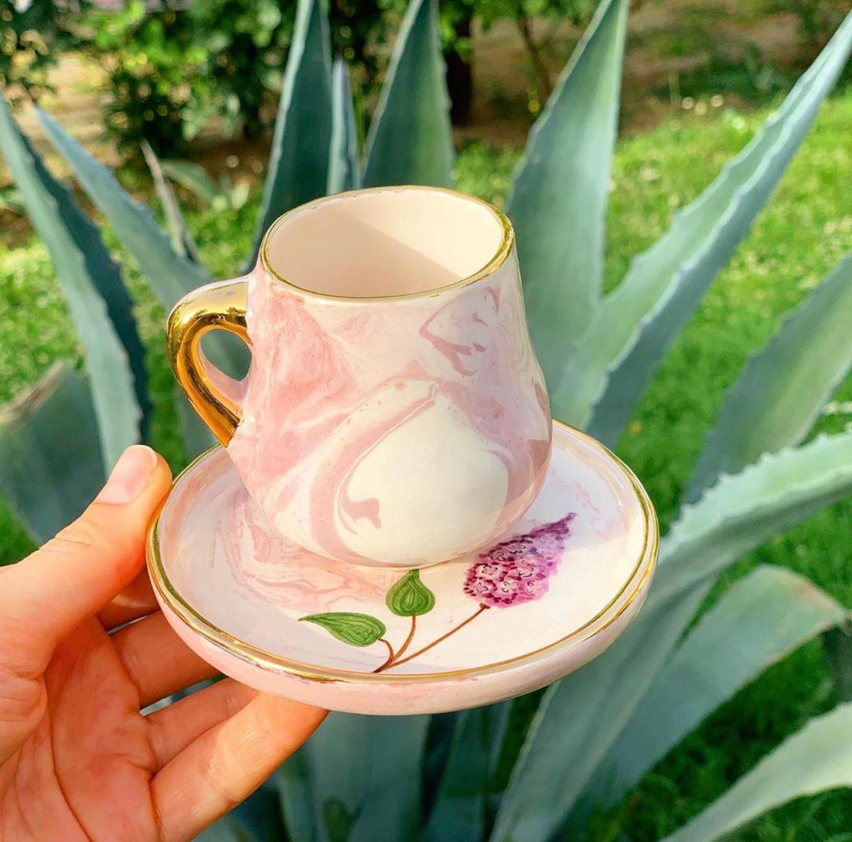 Lilac Series Coffee Cup Pink