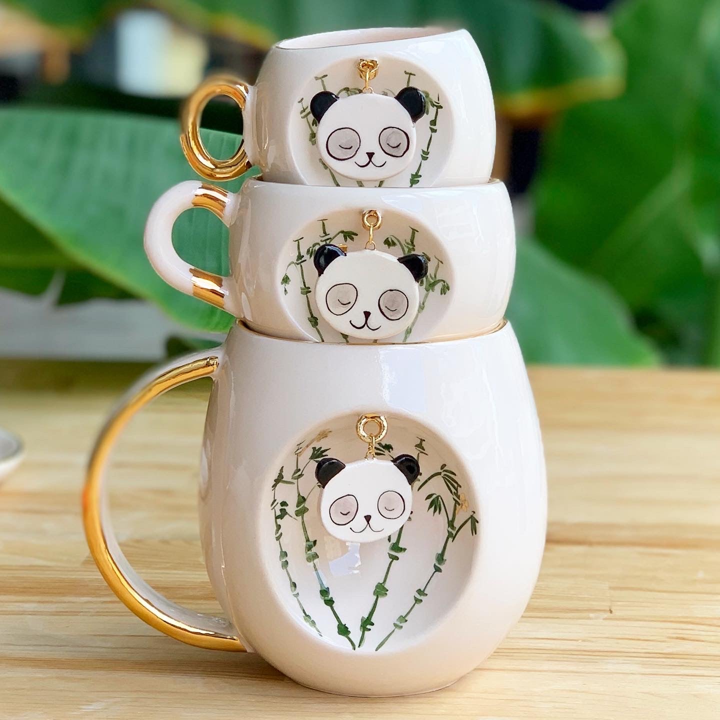 Nature Series Panda XL Mug - BSK Ceramics Handmade