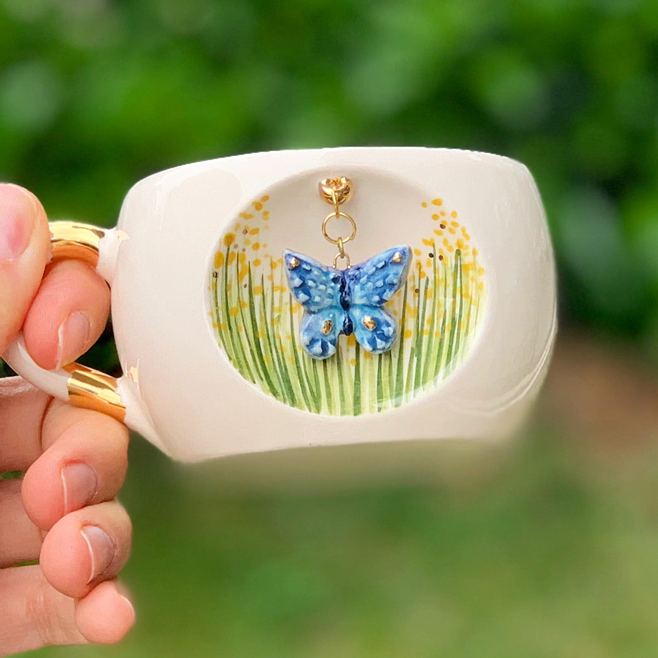 Butterfly Mug - BSK Ceramics Handmade