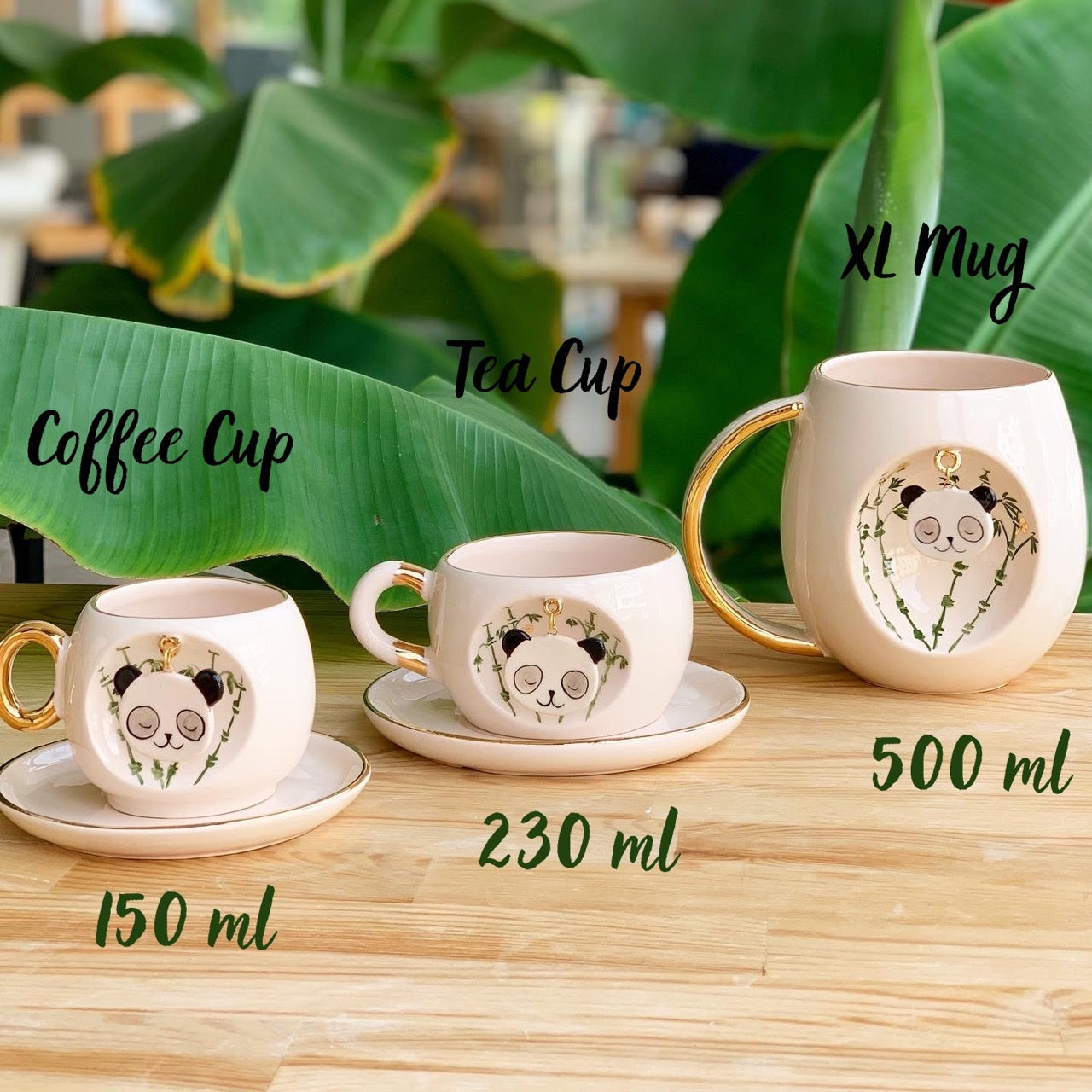 Nature Series Panda XL Mug - BSK Ceramics Handmade