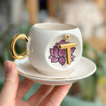 Inner Peace Lotus Letter Coffee Cup