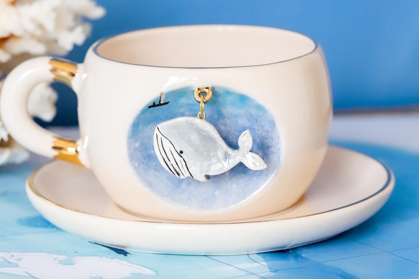 Nature Series Blue Whale Tea Mug