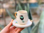Golden Bird Coffee Cup Bluej