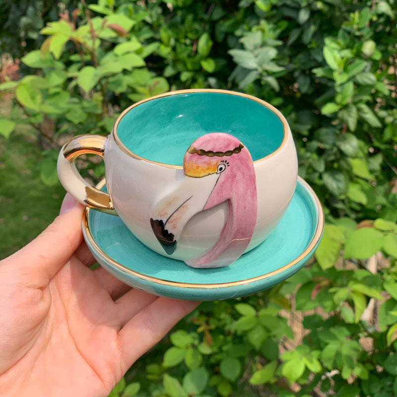 Flamingo Tea Mug Nile Green
