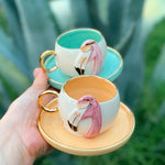 Flamingo Coffee Cup Apricot Color