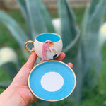 Flamingo Coffee Cup Blue