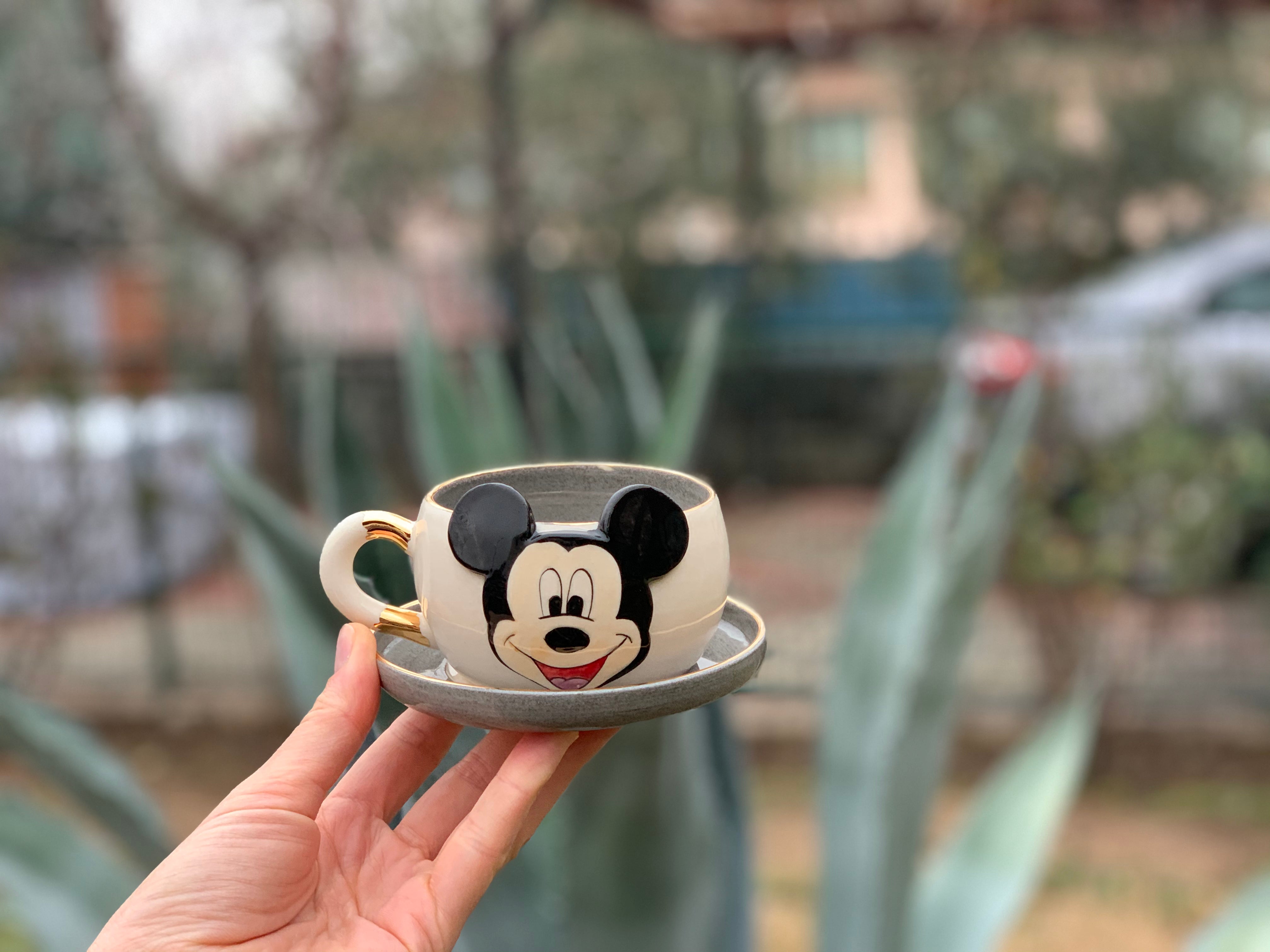 Mickey Mouse Tea Mug Gray